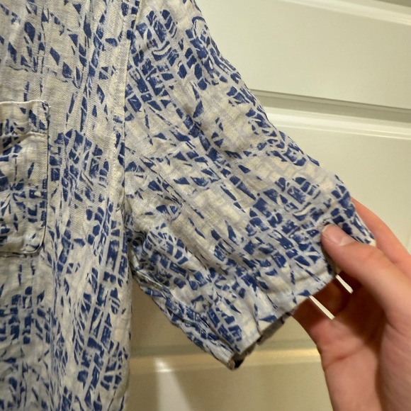 Tasso‎ Elba Island Silk Linen Button Up Tropical Shirt Menswear Large - Picture 4 of 7